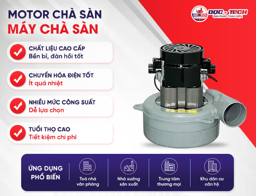 Motor máy chà sàn