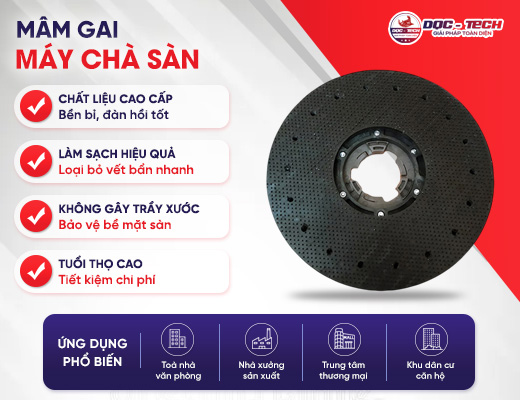 Mâm gai máy chà sàn