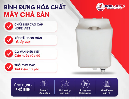 Bình đựng hóa chất máy chà sàn