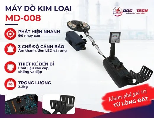 Máy dò kim loại dưới lòng đất MD-008