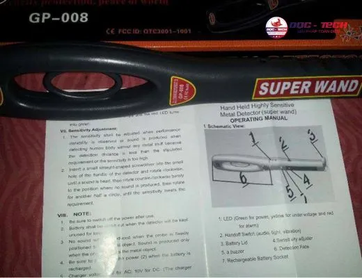 Máy dò kim loại Super Wand GP-008 - 5
