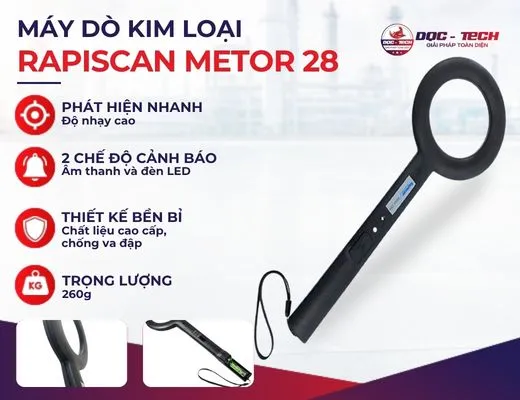 Máy dò kim loại Rapiscan Metor 28