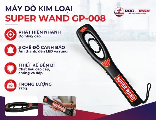 Máy dò kim loại Super Wand GP-008
