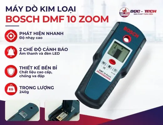 Máy dò kim loại Bosch DMF 10 Zoom