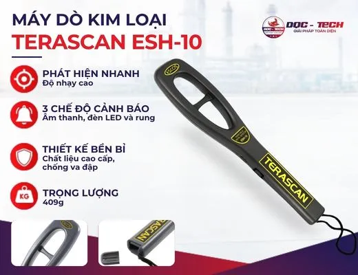 Máy dò kim loại cầm tay Terascan ESH-10