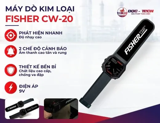 Máy dò kim loại cầm tay Fisher CW-20