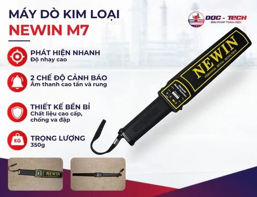 Máy dò kim loại cầm tay Newin M7