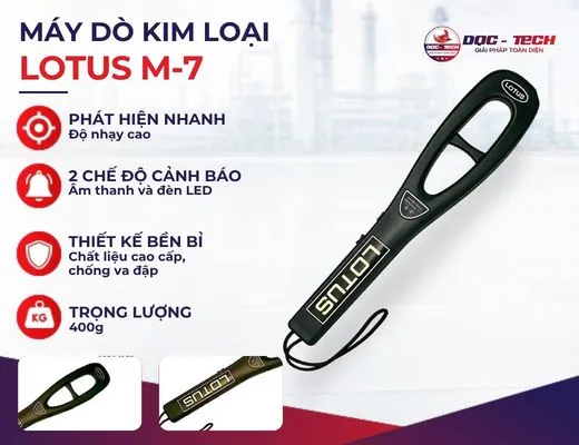 Máy dò kim loại cầm tay Lotus M-7