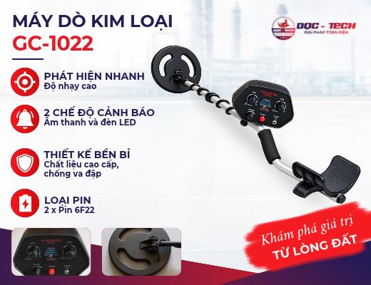 Máy dò kim loại dưới lòng đất GC-1022