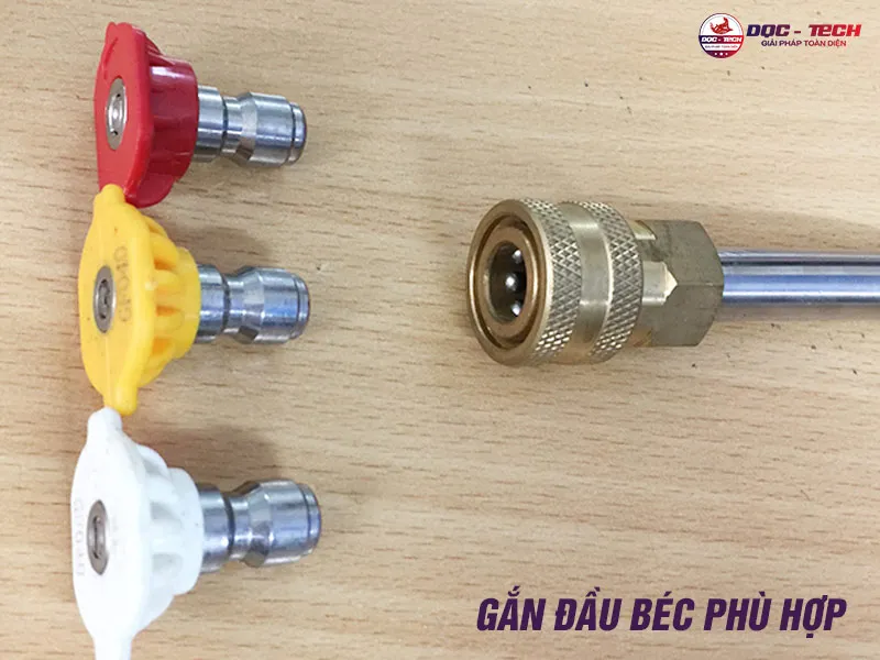 Lắp béc máy rửa xe Kumisai 18M17.5-3T4
