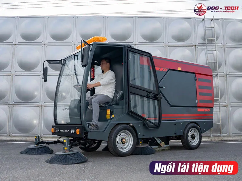  xe quét rác ngồi lái DQC Tech 14F