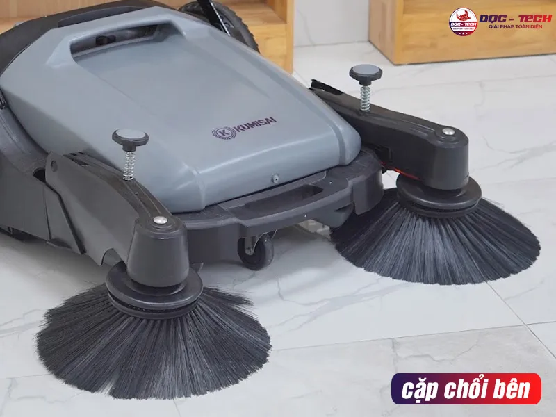 Chổi bên xe quét rác đẩy tay mini Kumisai KMS S1