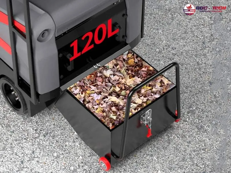 Thùng rác xe quét rác ngồi lái DQC Tech 140F Thùng rác xe quét rác ngồi lái DQC Tech 140F