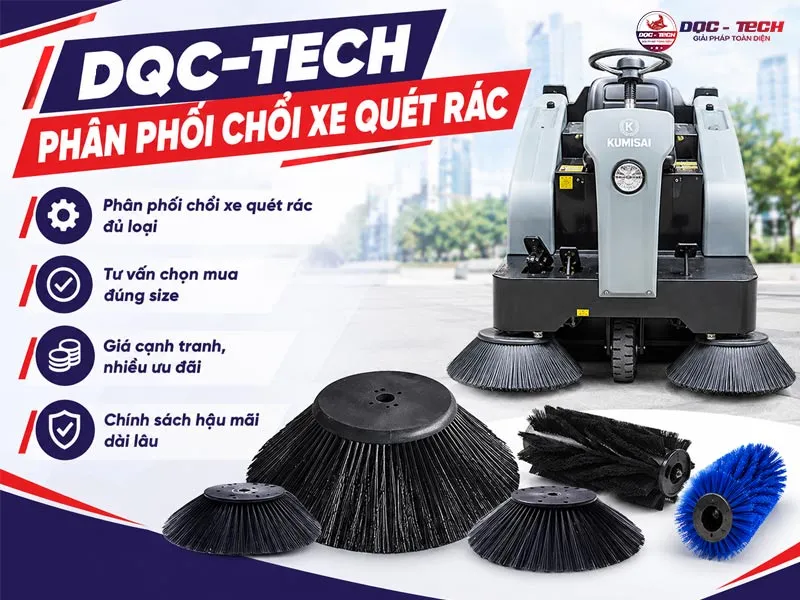 Bán chổi bên xe quét rác ngồi lái Kumisai KMS 1350E 