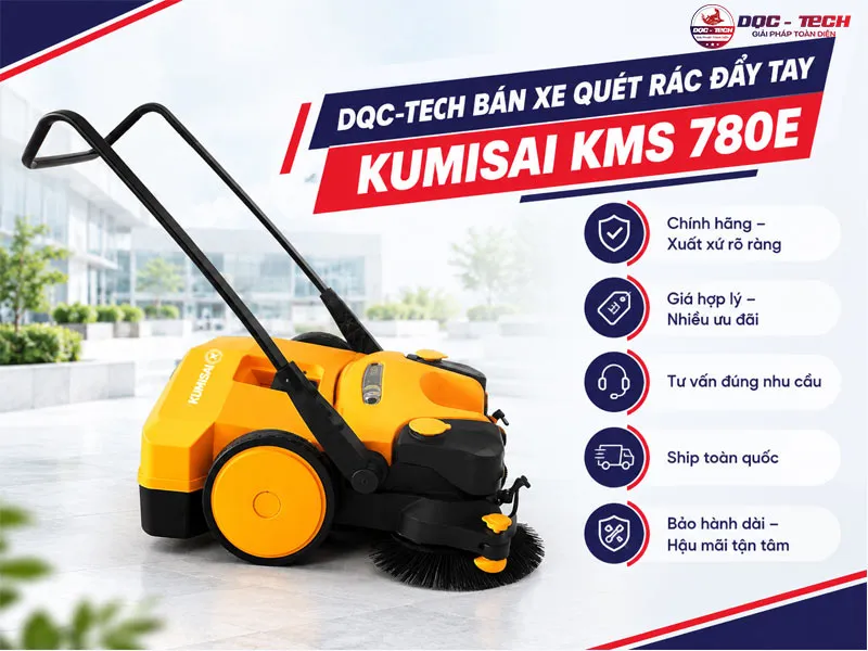 bán xe quét rác đẩy tay Kumisai KMS 780E