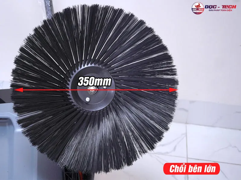 Chổi bên xe quét rác đường đẩy tay mini Kumisai KMS-70