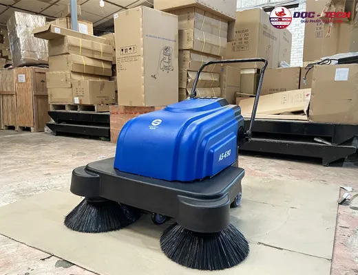 Máy quét rác đường đẩy tay mini chạy bằng ắc quy AS-690 - 7