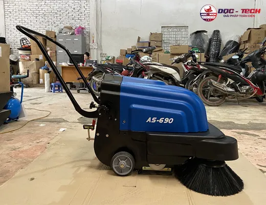 Máy quét rác đường đẩy tay mini chạy bằng ắc quy AS-690 - 6
