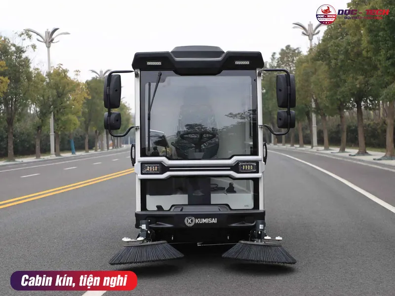 Cabin xe quét rác ngồi lái Kumisai KMS - 1000L Cabin xe quét rác ngồi lái Kumisai KMS - 1000L