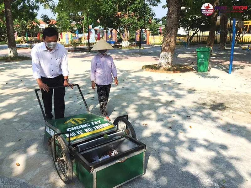Xe quét rác tự chế theo nhu cầu