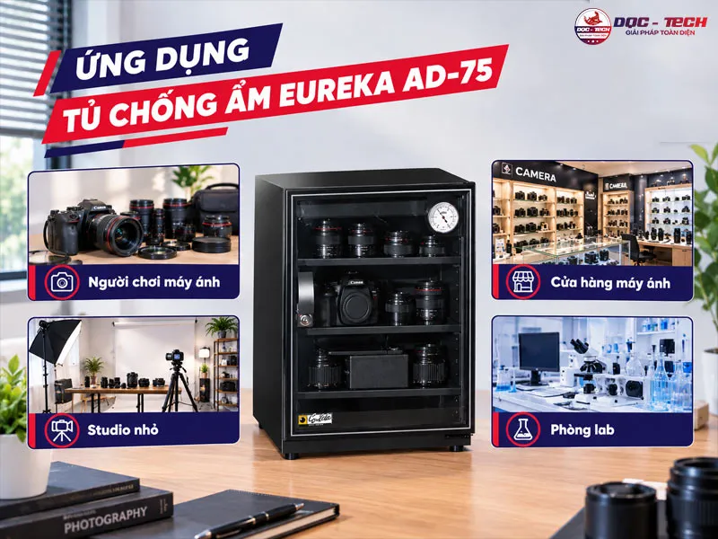 ứng dụng tủ chống ẩm Eureka AD-75