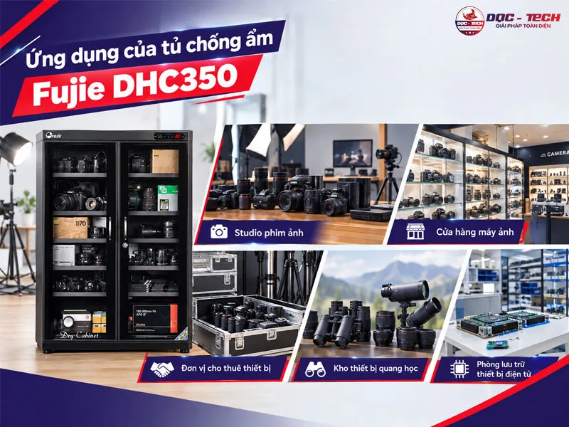 Ứng dụng tủ chống ẩm Fujie DHC350