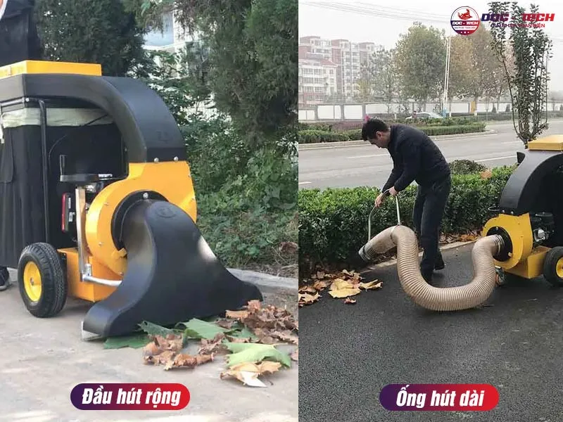 máy hút rác lá cây đô thị Kumisai KMS-2K 2 đầu hút