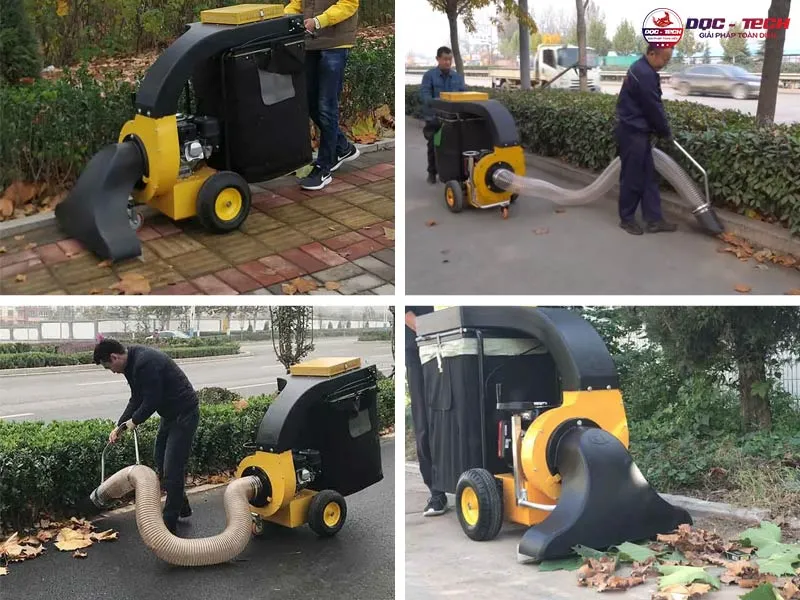Ứng dụng máy hút rác lá cây đô thị Kumisai KMS-2K