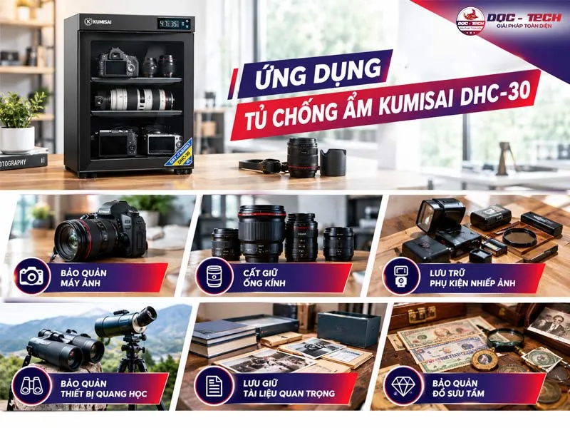 Ứng dụng tủ chống ẩm Kumisai DHC-30