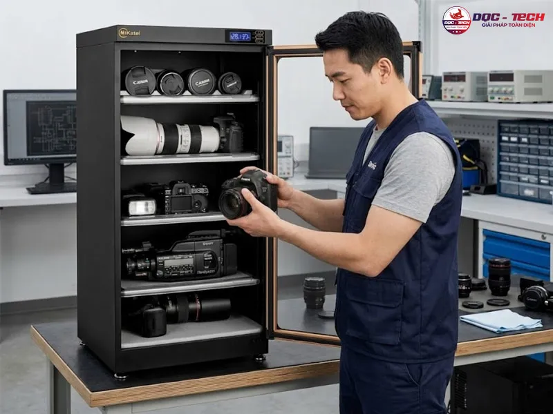 Dùng tủ chống ẩm Nikatei NC-125S