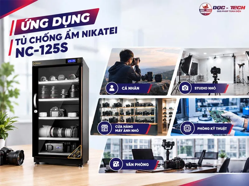Ứng dụng tủ chống ẩm Nikatei NC-125S