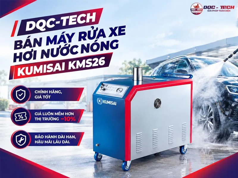 Bán máy xịt rửa xe hơi nước nóng Kumisai KMS26