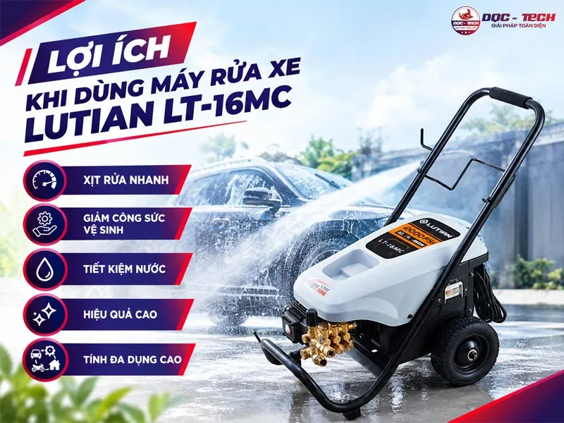 Lợi ích máy xịt rửa xe Lutian LT-16MC