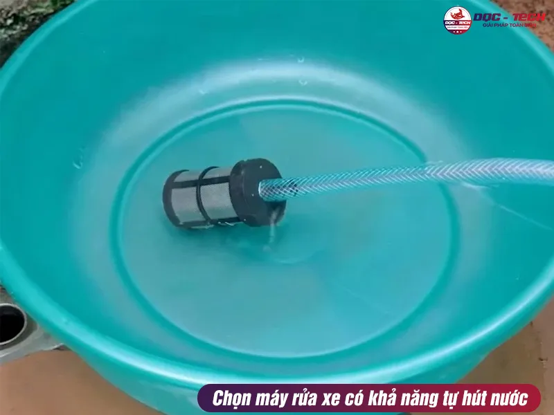 Chọn máy rửa xe Hàn Quốc có thể tự hút nước