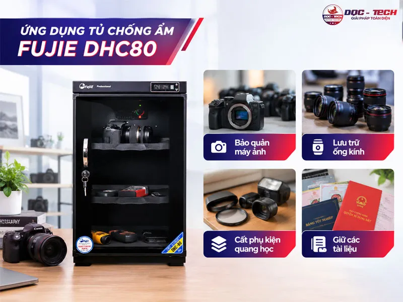 Ứng dụng tủ chống ẩm FujiE DHC80