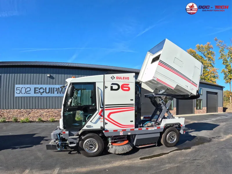 Xe quét rác ngồi lái Dulevo D6