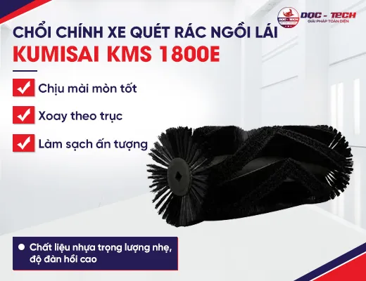 Chổi chính xe quét rác ngồi lái Kumisai KMS 1800E