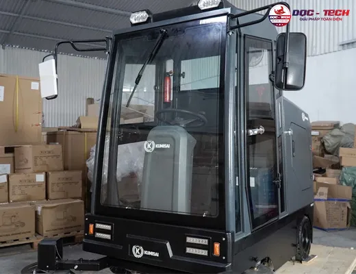 Xe quét rác ngồi lái Kumisai KMS-S12 - 4