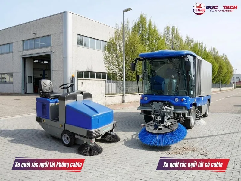 xe quét rác Fiorentini ngồi lái