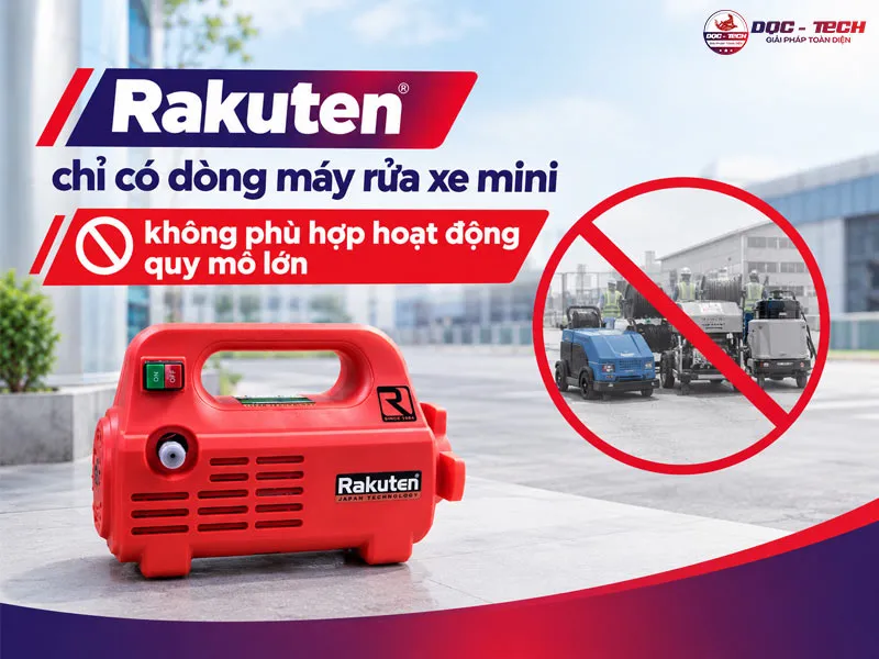 Hạn chế máy rửa xe Rakuten