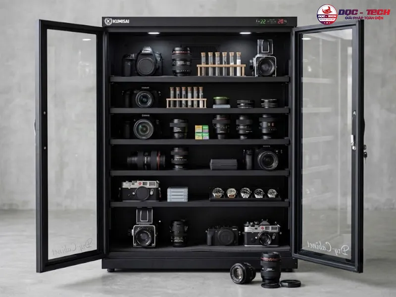 tủ chống ẩm Kumisai DHC 350 2 cửa