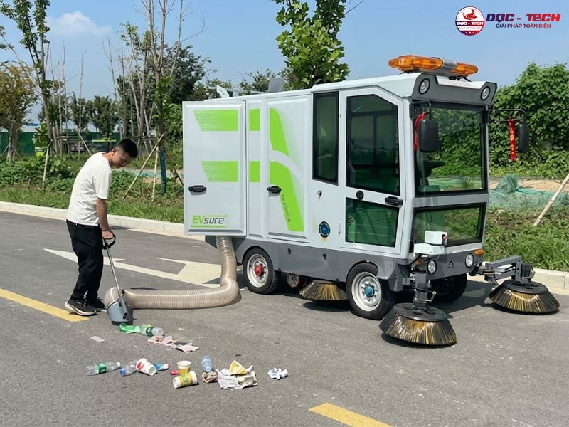 Ống hút xe quét đường