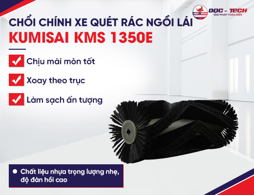 Chổi chính xe quét rác ngồi lái Kumisai KMS 1350E