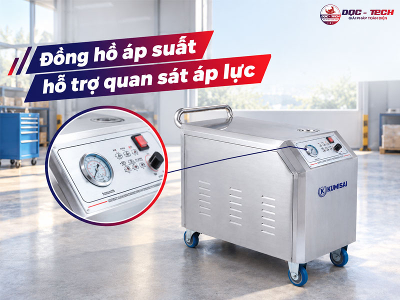 Đồng hồ máy rửa xe hơi nước nóng Kumisai KMS90