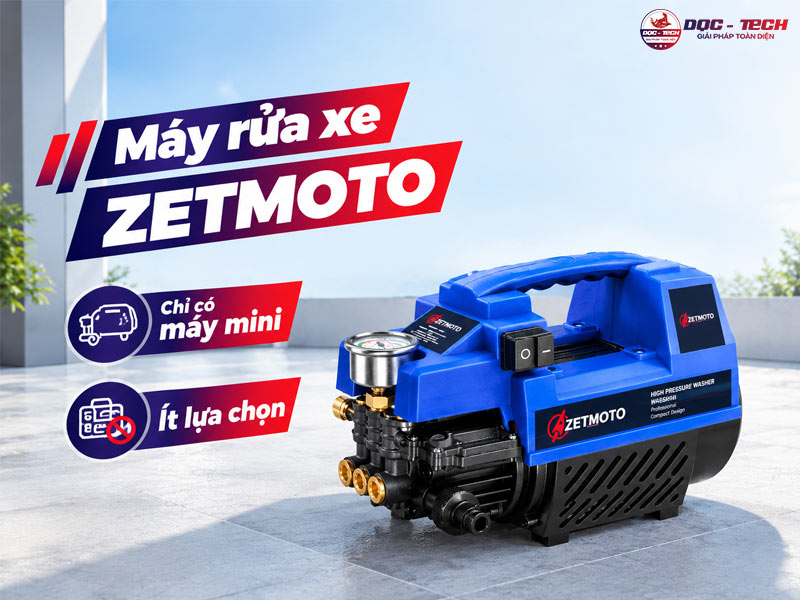 hạn chế máy rửa xe Zetmoto