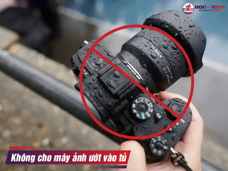 Không cho đồ còn ướt vào tủ chống ẩm