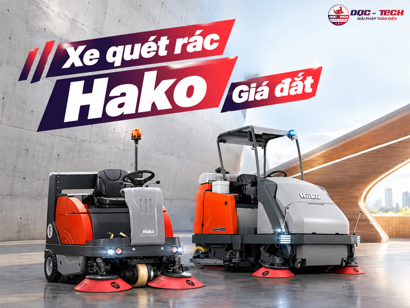xe quét rác Hako đắt