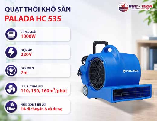 Quạt thổi khô sàn Palada HC 535