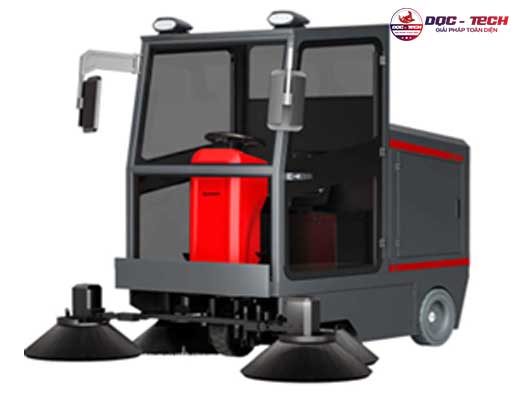 Xe quét rác công nghiệp ngồi lái Kumisai KMS 1900A