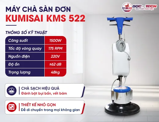 Máy chà sàn công nghiệp Kumisai KMS 522
